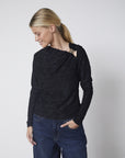 SISTERS POINT TOP VIEDA-LS BLACK