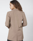 SISTERS POINT BLAZER VIKSA-BL DARK SAND MELANGE