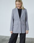 SISTERS POINT BLAZER VIKSA-BL GREY MELANGE
