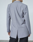 SISTERS POINT BLAZER VIKSA-BL GREY MELANGE
