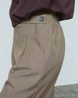 SISTERS POINT PANTS VIKSA-PA DARK SAND MELANGE