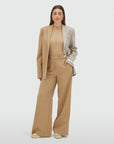 JOSH V BLAZER SUUS OVERSIZED TWO-TONE LIGHT BROWN