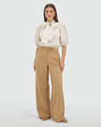 JOSH V TOP SYLVIA REGULAR FIT BLOUSE CREME WHITE