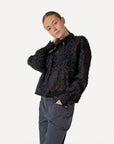 ANOTHER-LABEL BLOUSE THEA SHIRT L/S BLACK