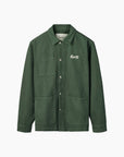 FORÉT OVERSHIRT WOOD TWILL DARK GREEN