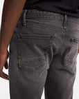 DENHAM JEANS RIDGE STRAIGHT FIT AUTHENTIC WORN GREY