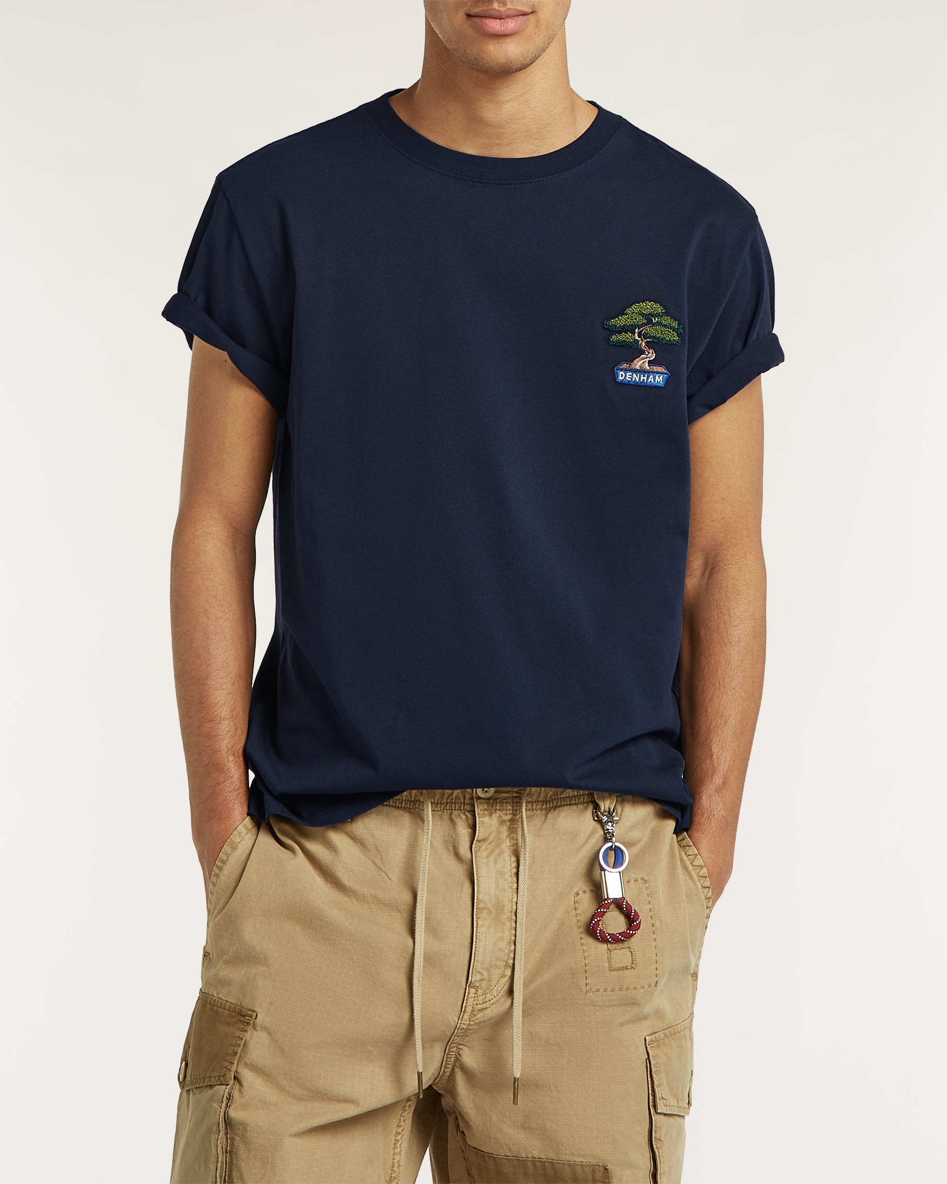 DENHAM T-SHIRT BONSAI CLASSIC TEE SS SC NAVY BLAZER