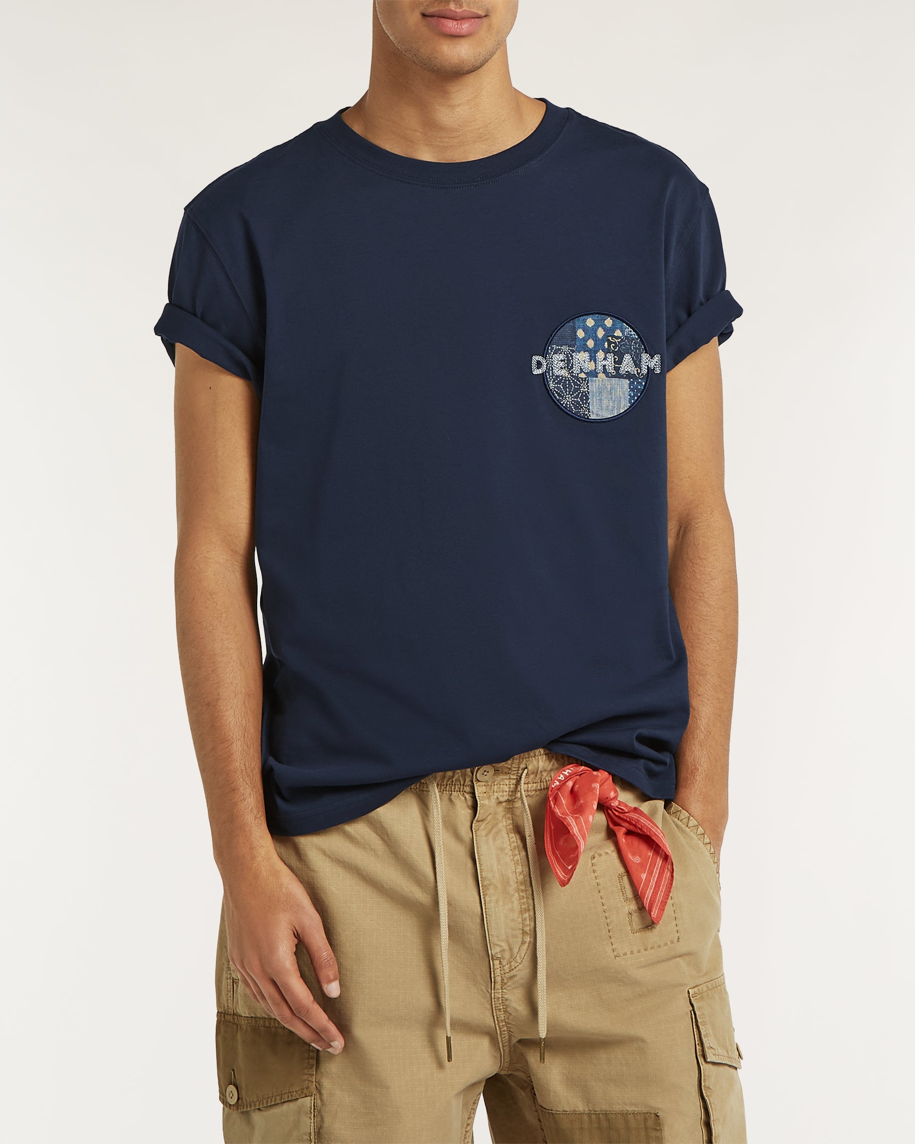 DENHAM T-SHIRT BORO CLASSIC TEE SS SC NAVY BLAZER