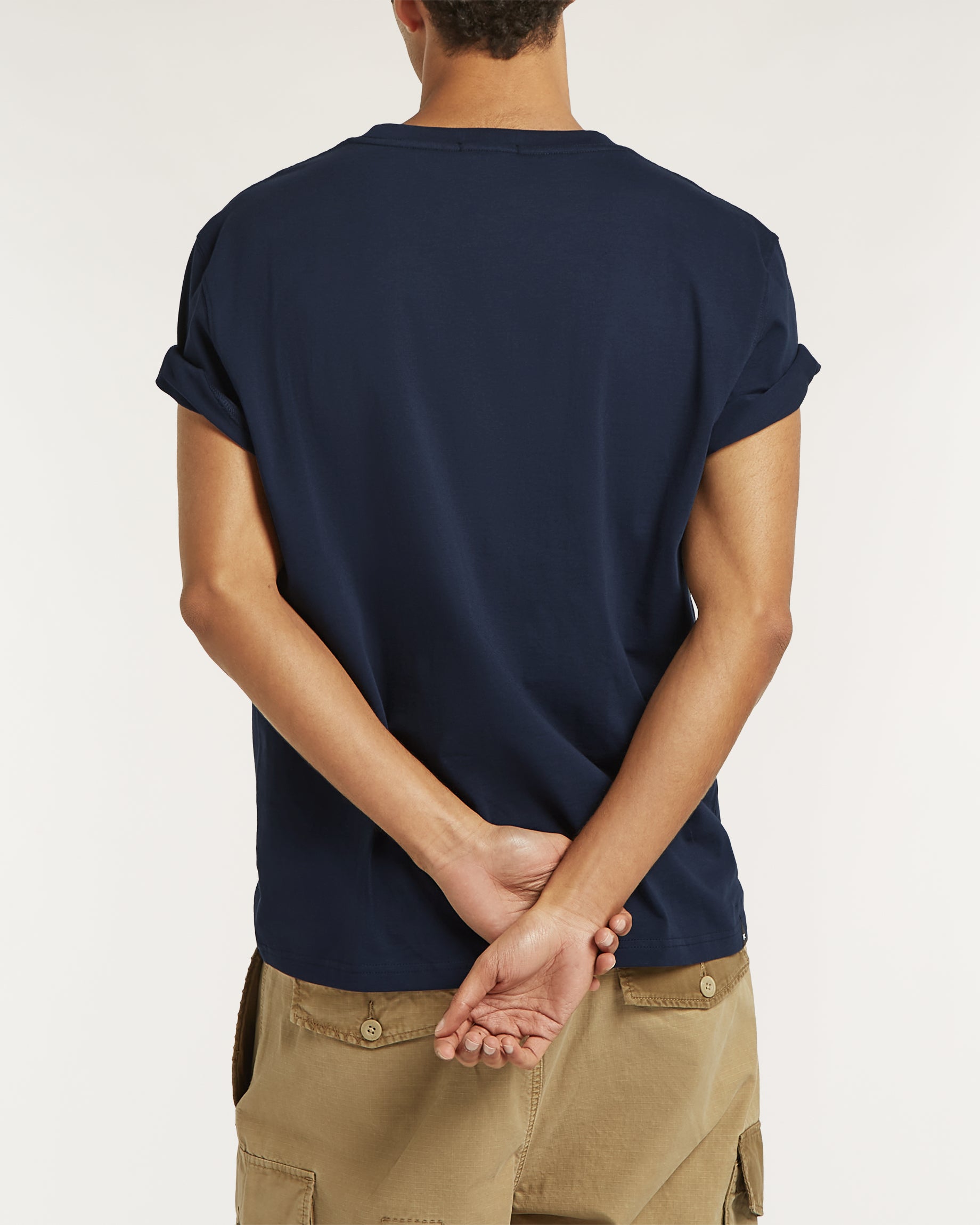 DENHAM T-SHIRT BORO CLASSIC TEE SS SC NAVY BLAZER