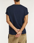 DENHAM T-SHIRT BORO CLASSIC TEE SS SC NAVY BLAZER