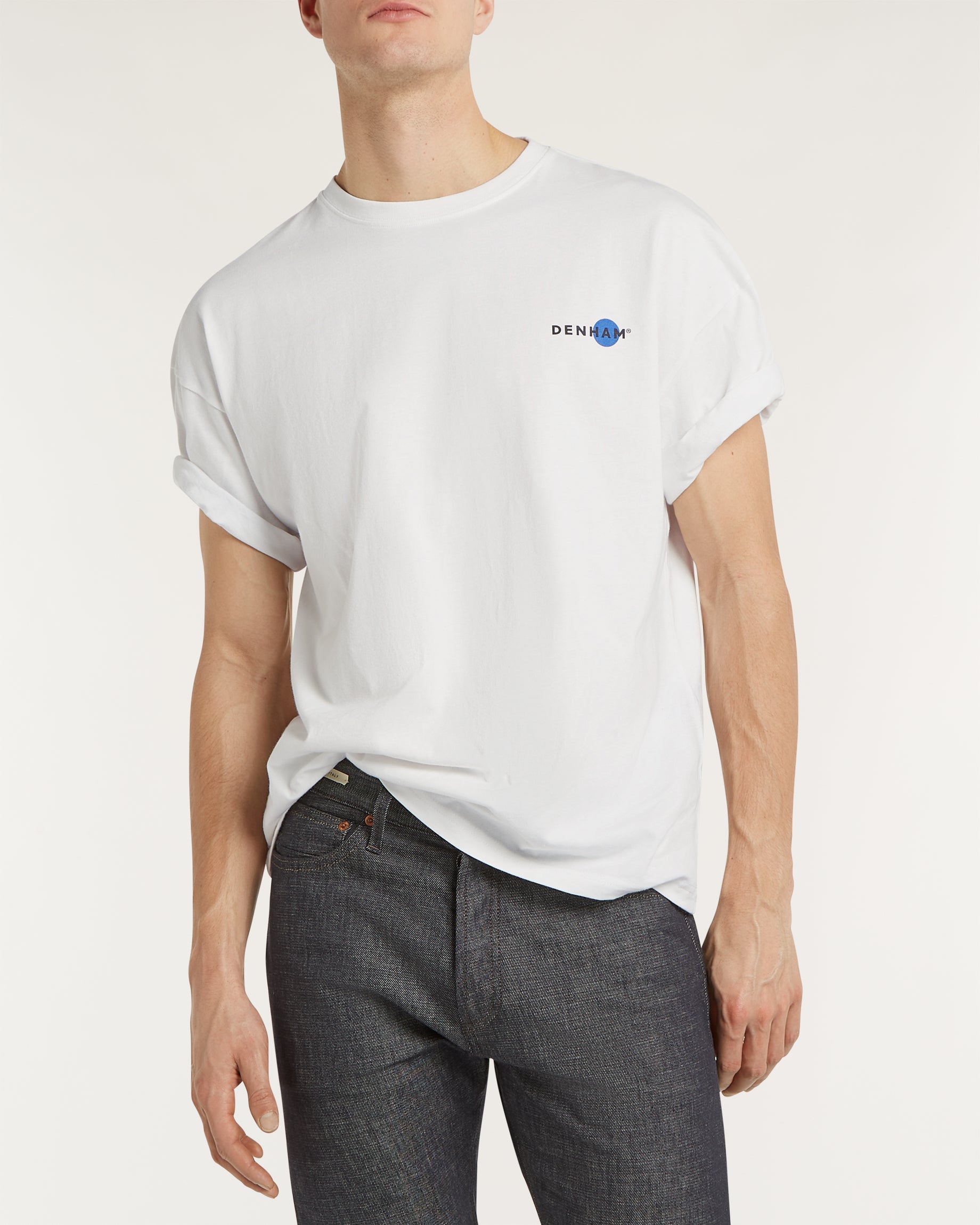 DENHAM T-SHIRT YANAKA GRAPHIC TEE SS SC WHITE