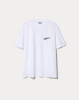 DENHAM T-SHIRT ANDREW GRAPHIC TEE 24/1 JERSEY WHITE