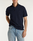DENHAM POLO BRIAN RAGLAN SPGD NAVY BLAZER