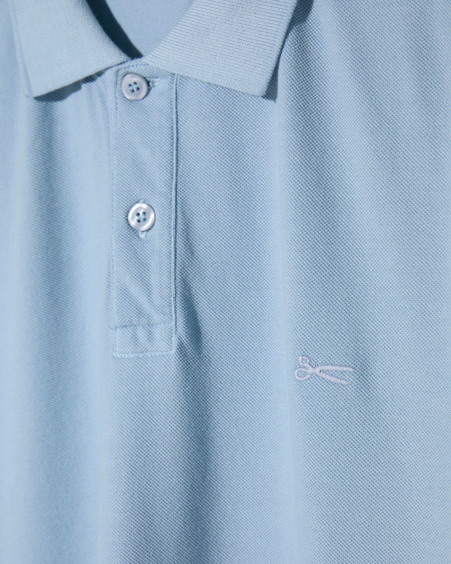 DENHAM POLO BRIAN RAGLAN SPGD BLUE FOG