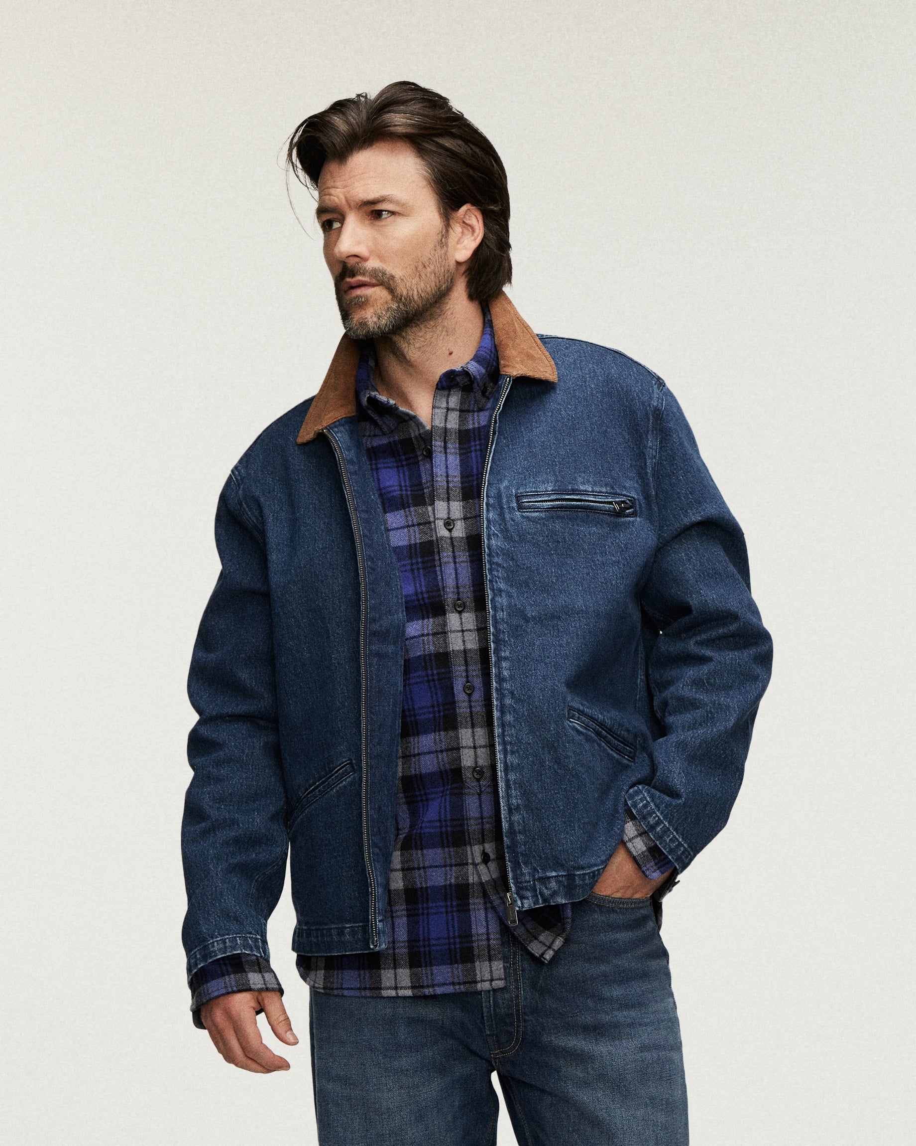 DENHAM JACK RANGE JACKET COTLY INDIGO