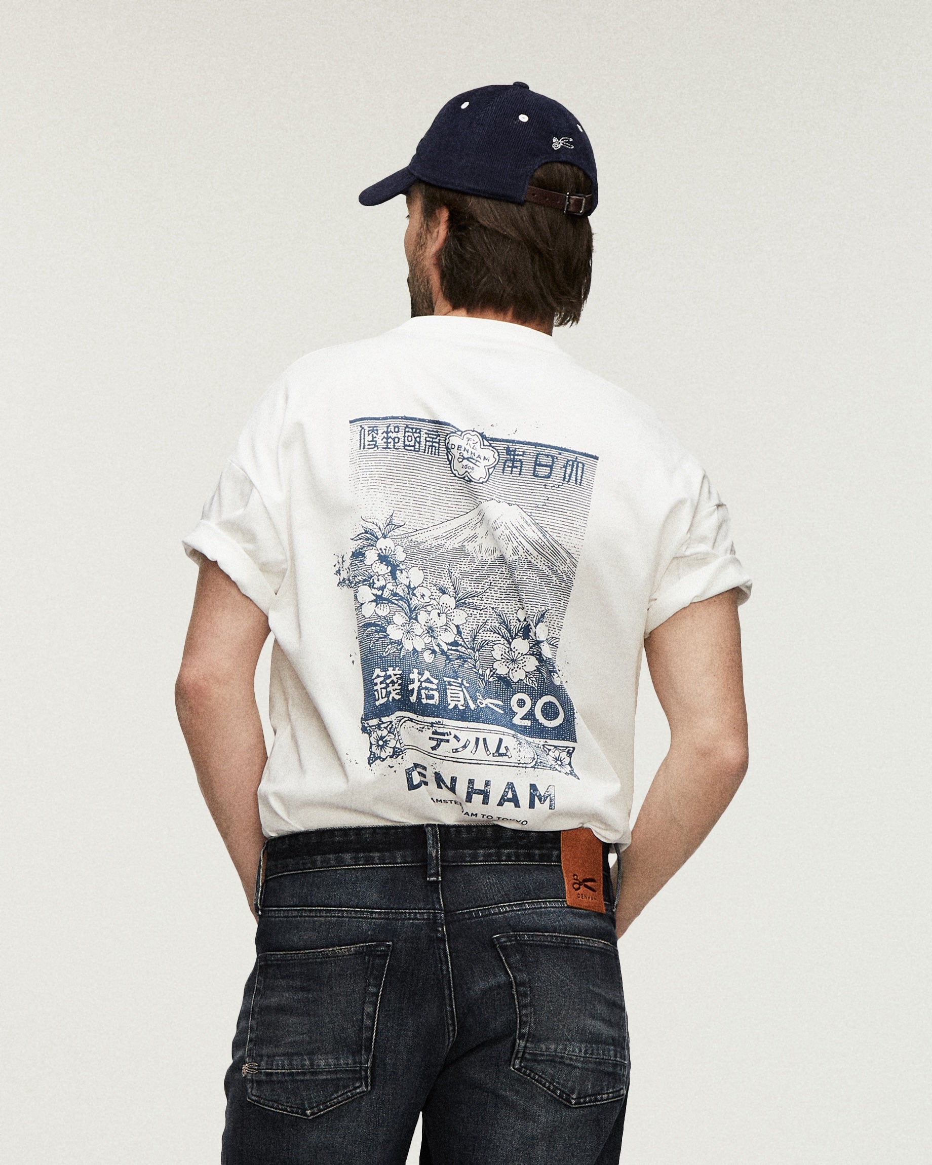 DENHAM T-SHIRT HIMARI SS TEE WHITE
