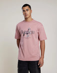 AEDEN T-SHIRT MAXTON TEE ASH ROSE