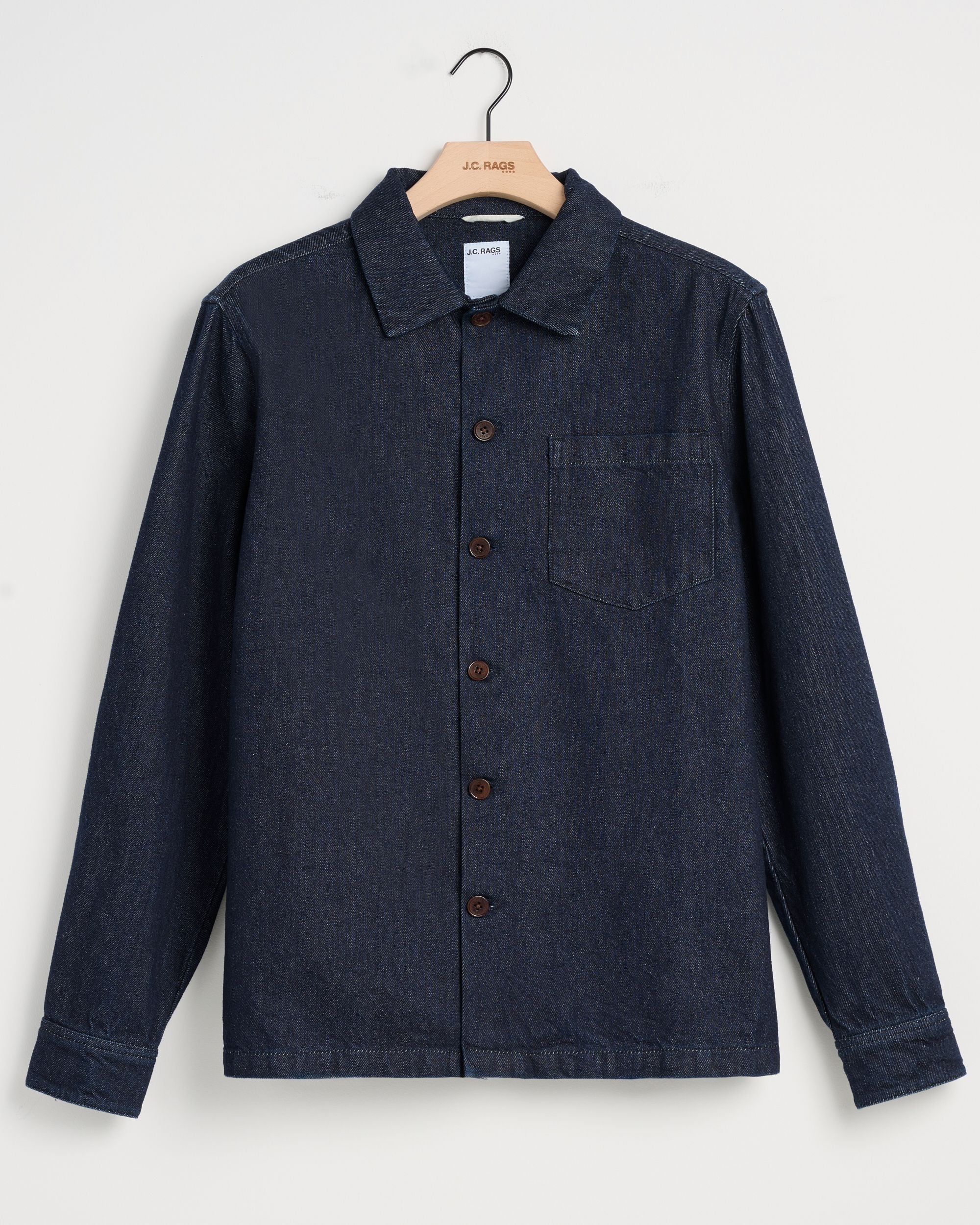 J.C. RAGS OVERHEMD ROUX OVERSHIRT DENIM DARKBLUE