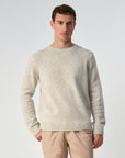 J.C. RAGS PULLOVER BUD CREW NECK CRYSTAL GRAY BEIGE