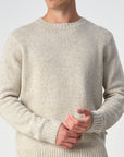 J.C. RAGS PULLOVER BUD CREW NECK CRYSTAL GRAY BEIGE