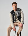 J.C. RAGS VEST BRUCE ART CARDIGAN GREY