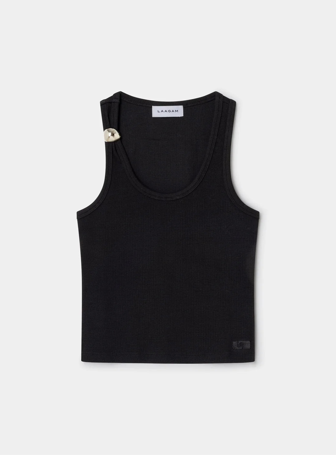 LAAGAM TOP EDEN TANK TOP BLACK