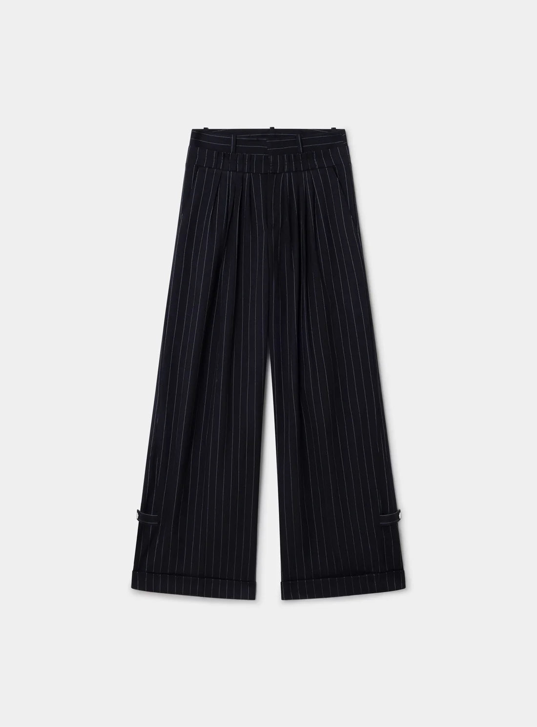 LAAGAM PANTS STELLA STRIPE NAVY BLUE