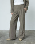 SISTERS POINT PANTS GIRA-PA2 CHECK BROWN