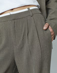 SISTERS POINT PANTS GIRA-PA2 CHECK BROWN