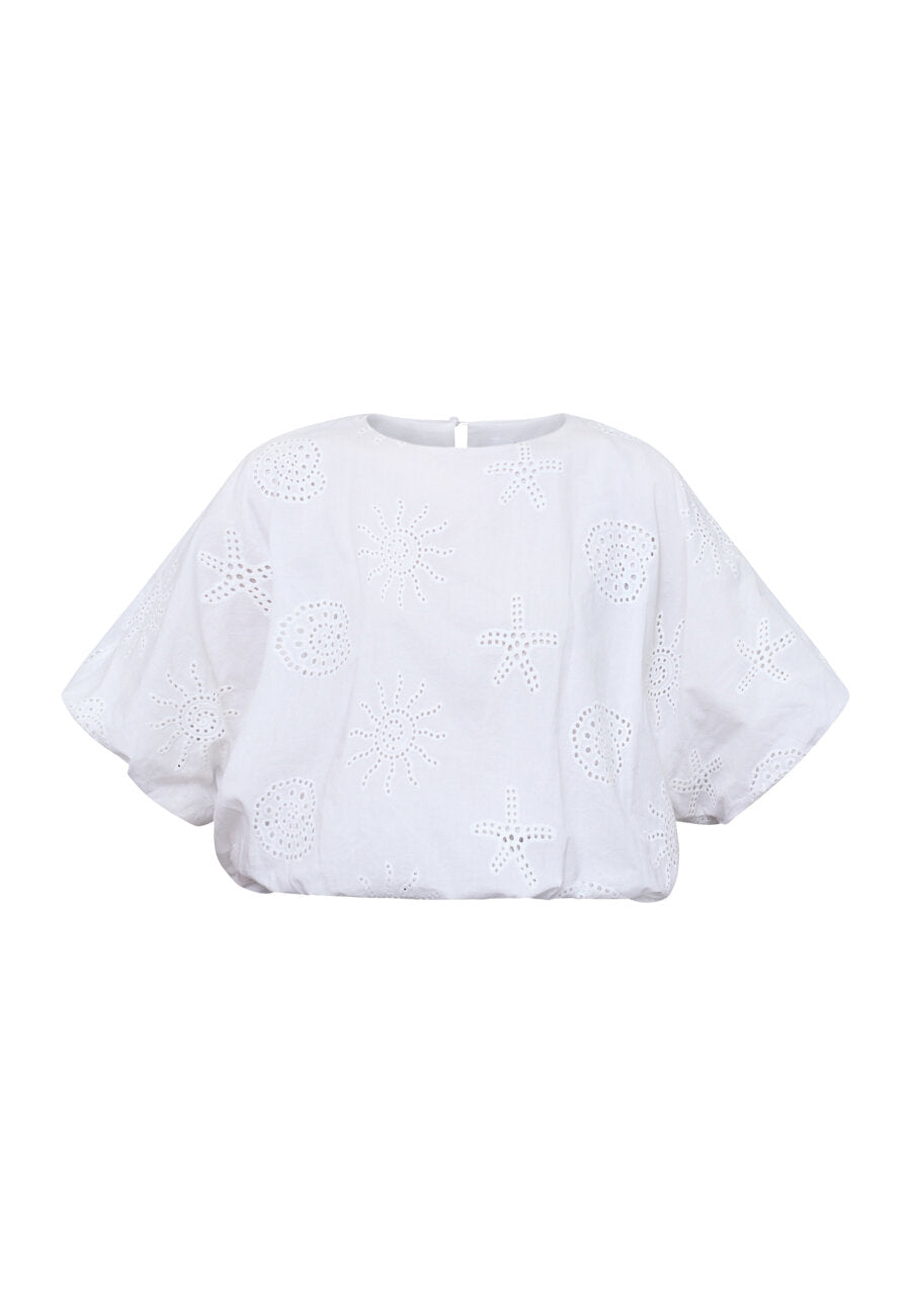 SISTERS POINT BLOUSE GUFO-TOP4 WHITE