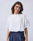 SISTERS POINT BLOUSE GUFO-TOP4 WHITE