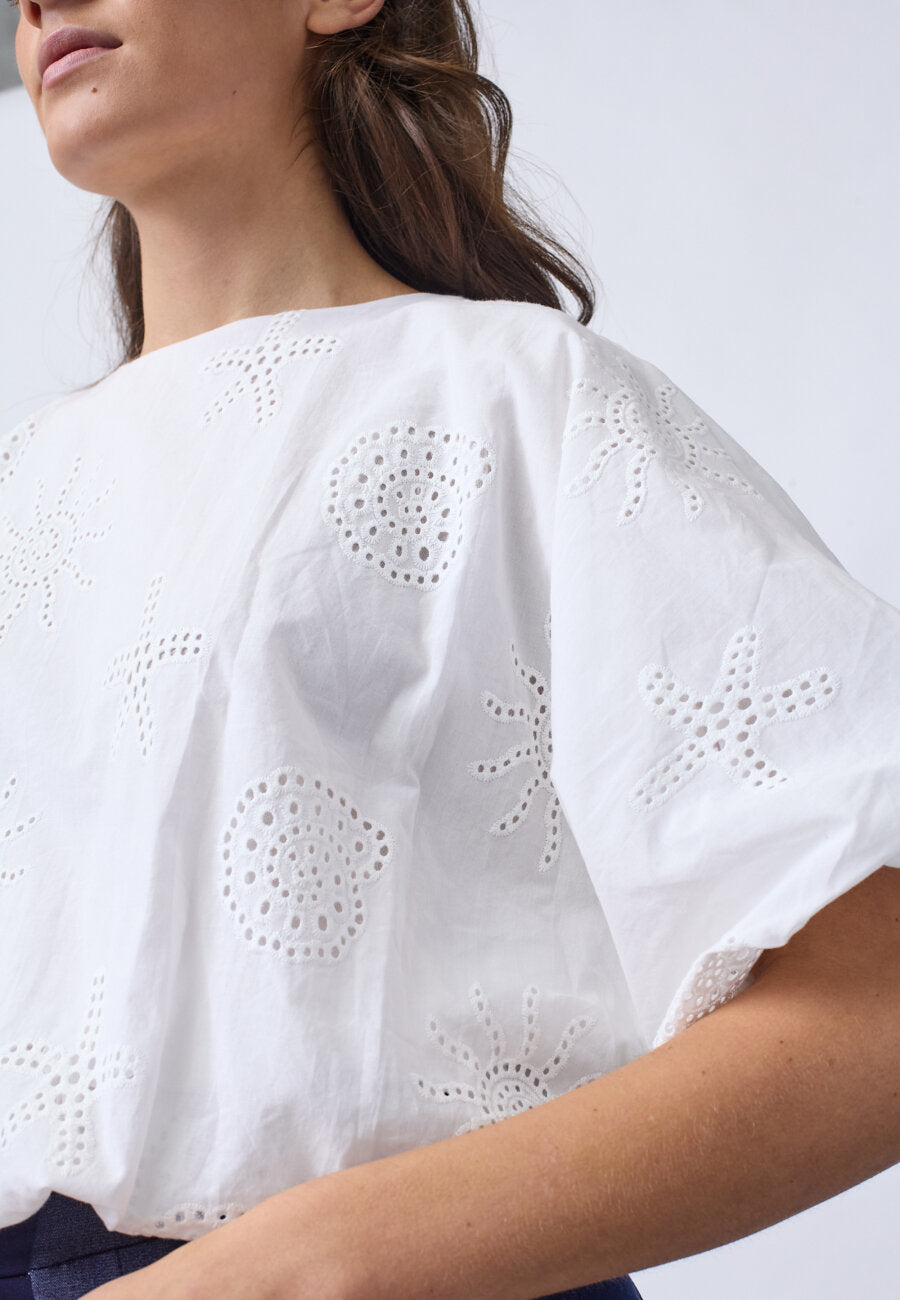 SISTERS POINT BLOUSE GUFO-TOP4 WHITE