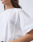 SISTERS POINT BLOUSE GUFO-TOP4 WHITE