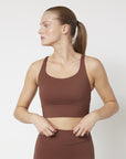SISTERS POINT SPORT TOP LAY-TOP BROWN