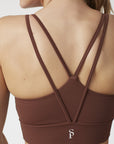 SISTERS POINT SPORT TOP LAY-TOP BROWN