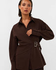 STUDIO AMAYA BLOUSE ROOS BROWN