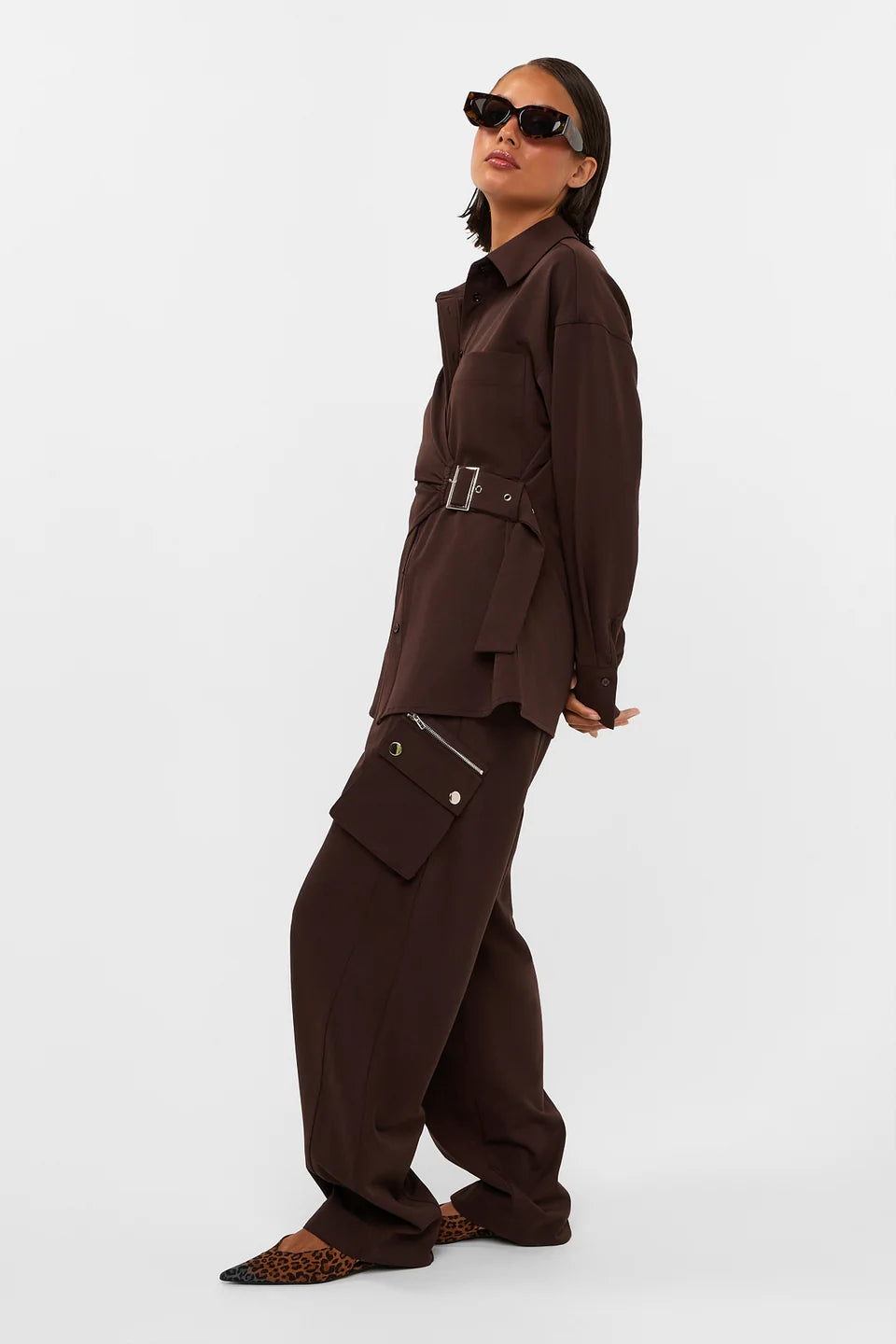 STUDIO AMAYA PANTS ZORELLE BROWN