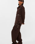 STUDIO AMAYA PANTS ZORELLE BROWN