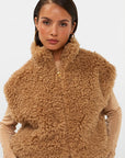 STUDIO AMAYA GILET SIRA FLUFFY BEIGE