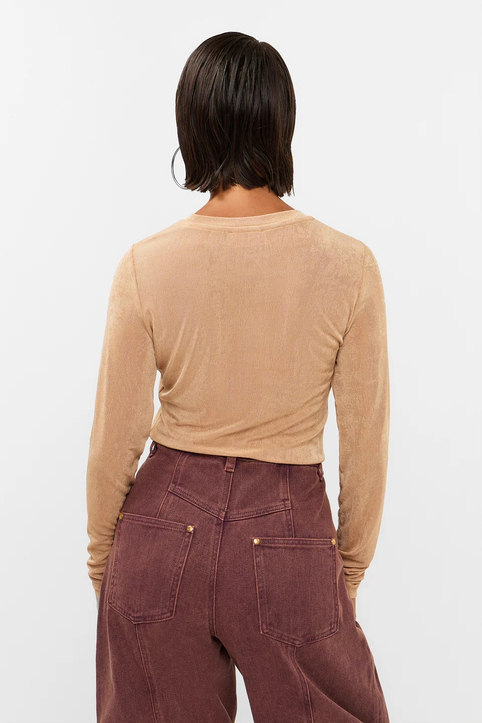 STUDIO AMAYA T-SHIRT LYNN TOP BEIGE