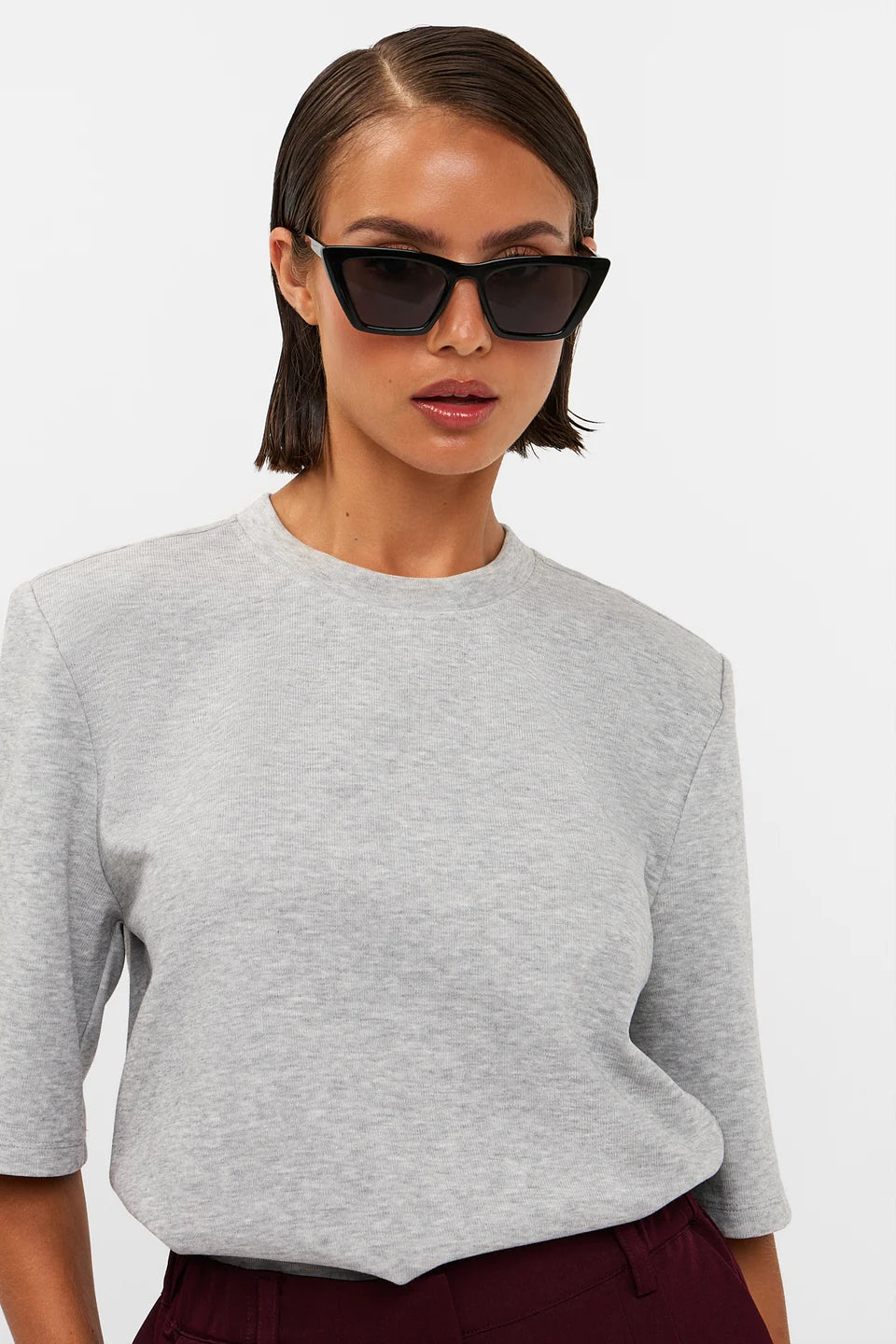 STUDIO AMAYA T-SHIRT LILLY BOXY GREY