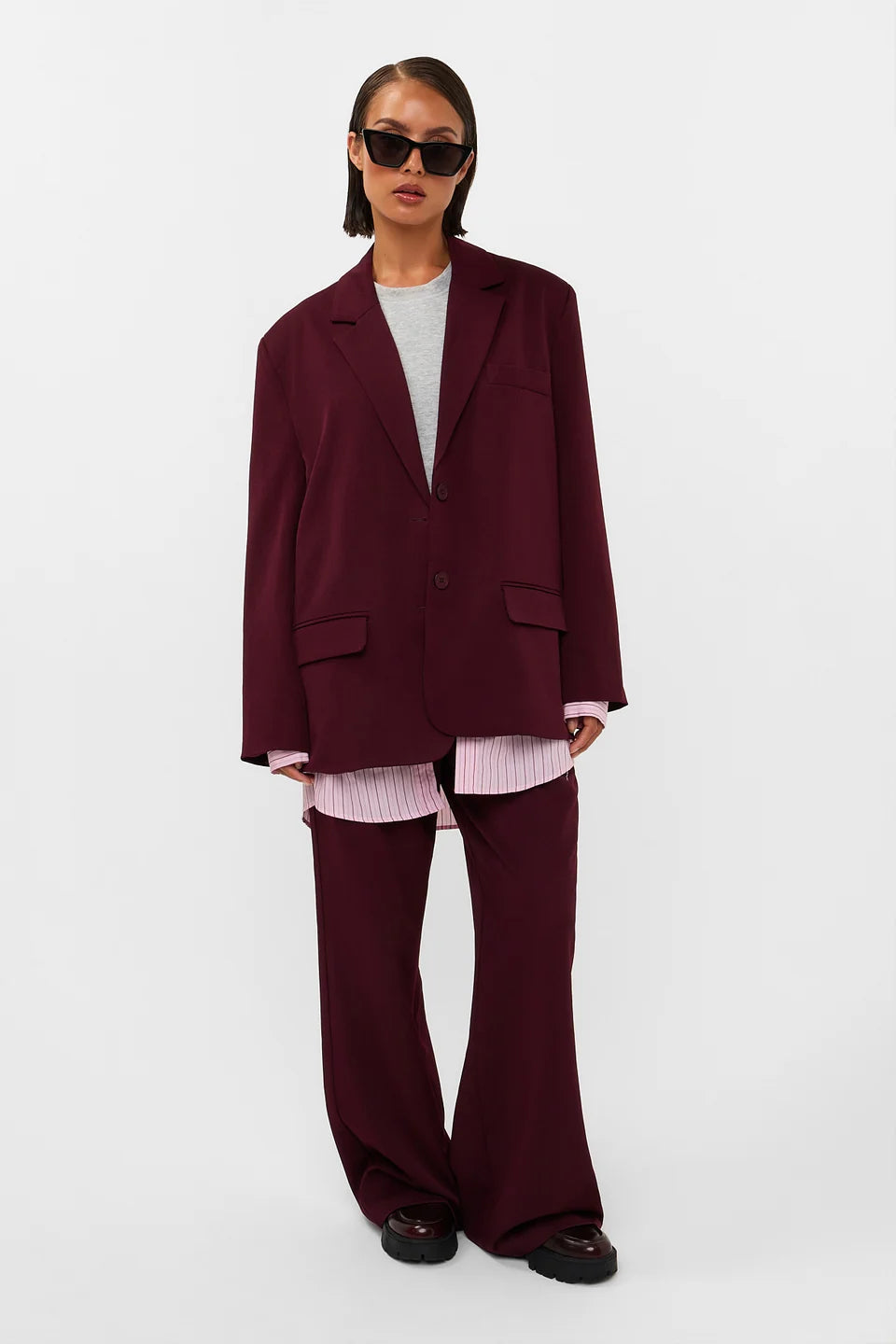 STUDIO AMAYA BLAZER HAVEN BORDEAUX