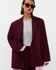 STUDIO AMAYA BLAZER HAVEN BORDEAUX