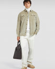 PAUL & SHARK OVERSHIRT VELVET GREEN