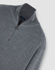 PAUL & SHARK PULLOVER HALF-ZIP TECH WOOL CASTLEROCK-RUTHENIUM