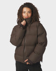 NEO NOIR JAS FOX C PUFFER JACKET DARK BROWN