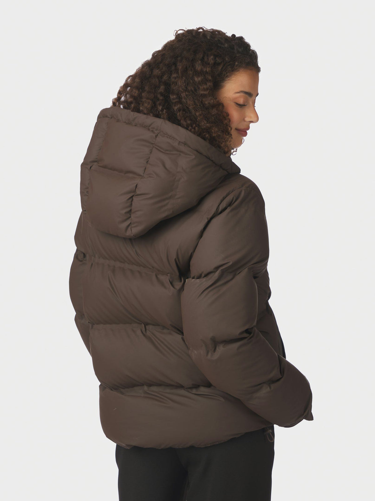 NEO NOIR JAS FOX C PUFFER JACKET DARK BROWN