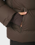 NEO NOIR JAS FOX C PUFFER JACKET DARK BROWN
