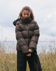 NEO NOIR JAS FOX C PUFFER JACKET DARK BROWN
