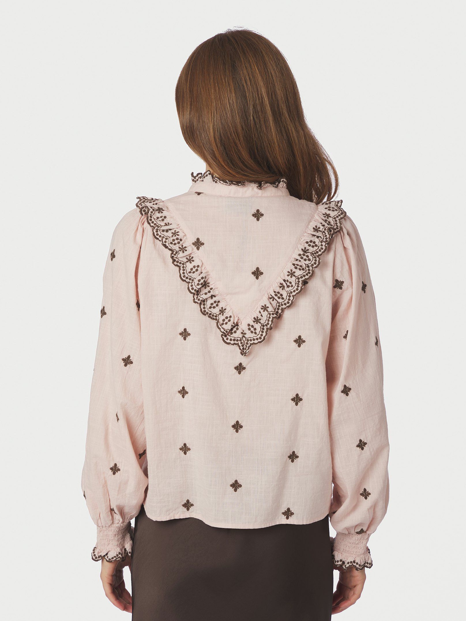 NEO NOIR BLOUSE DEGAS DUSTY ROSE/BROWN